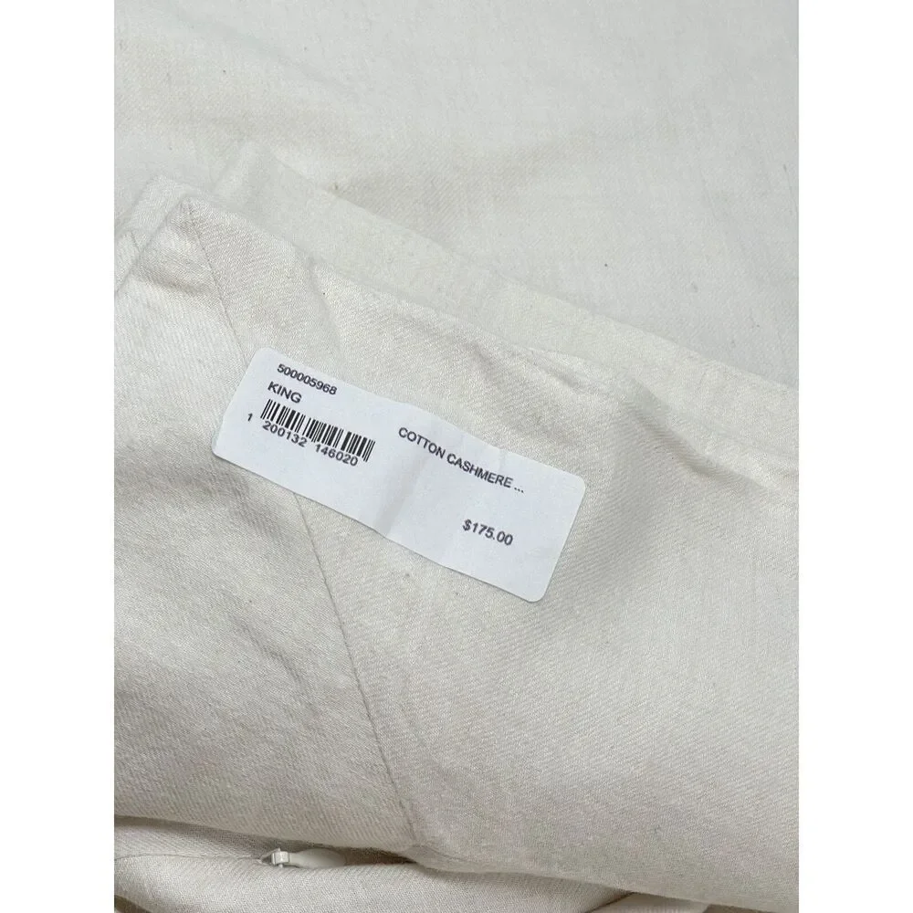 Banana Republic Home Cotton Cashmere Silk King Shams Set Of 2 Wide Flange NWOT